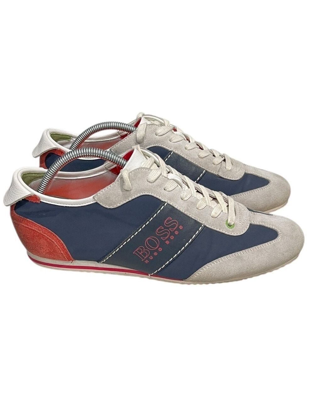 Hugo Boss Men’s Light Ness Training Sneaker SZ 10
Lt Grey Navy Red